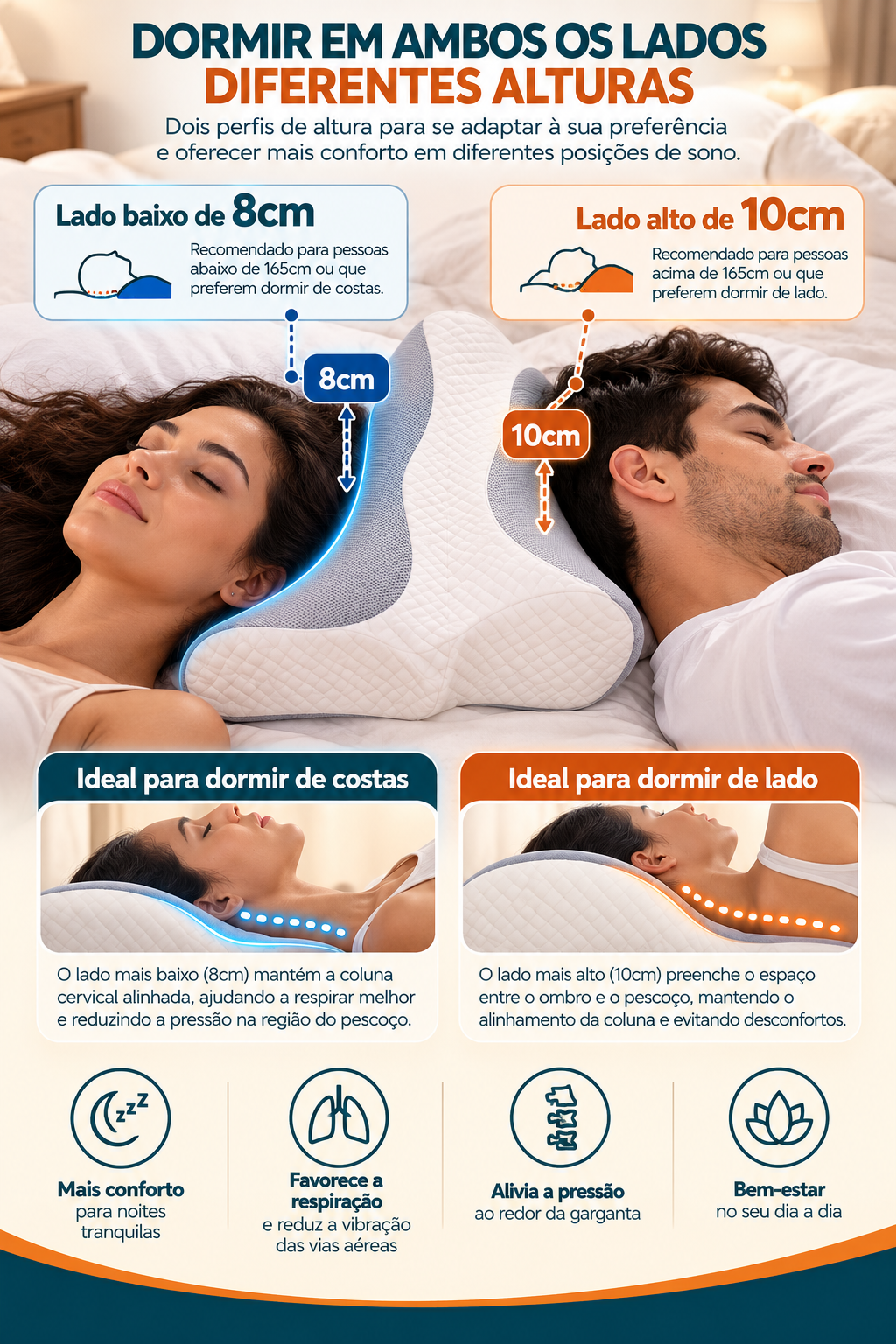 Espuma viscoelástica do ComfortCare